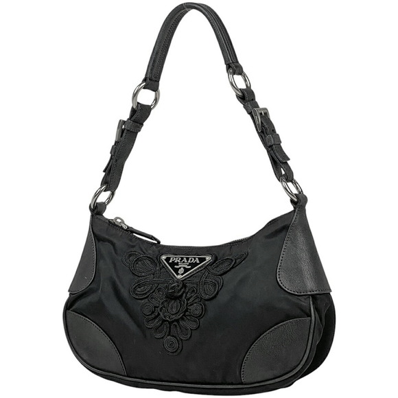 Prada Shoulder nylon Black Nero Bag - Picture 1 of 8